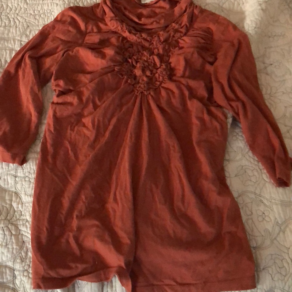 Orange tunic top